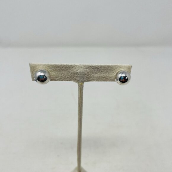 Austrian Crystal Platinum Over 925 Sterling Silver Front and Back Earrings 5079 - Picture 5 of 6